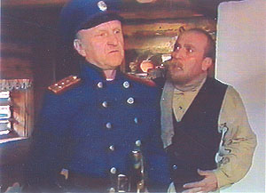 Орлов  и  Кириченко во время съемки эпизода